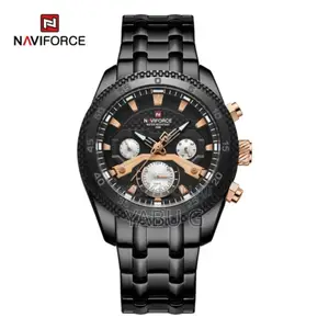 Naviforce Apex Wristwatch for Men's Business Style Luxury Black Watch