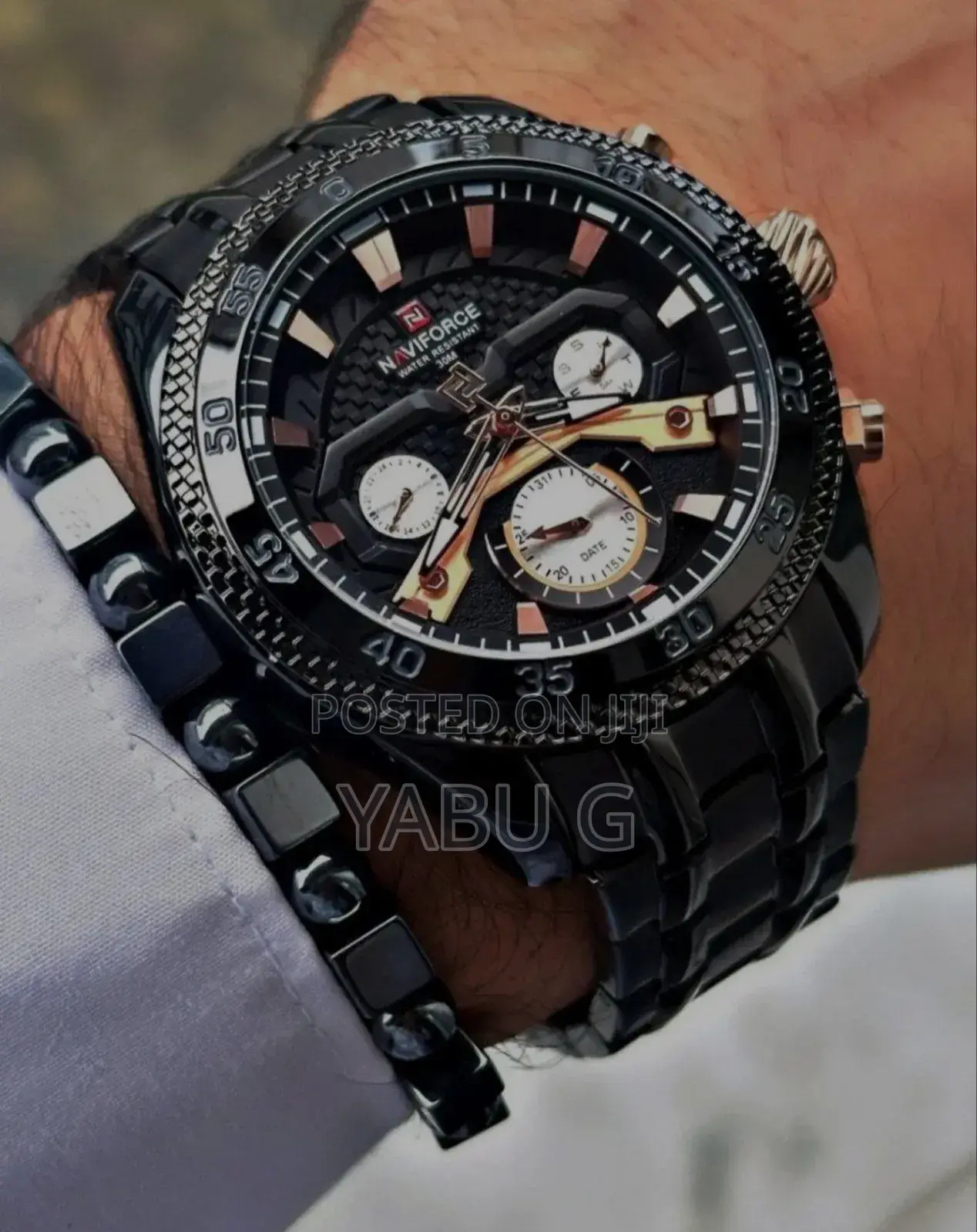 Naviforce Men's Stainless Steel Analog Chronograph