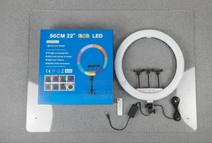 22 Inch RGB Dimmable Circle Light Big Bright Video Photography.