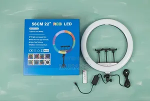22 Inch RGB Dimmable Circle Light Streamer Essential Video Gear.