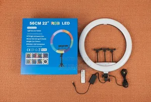 22 Inch RGB Dimmable Circle Light for Nail Technicians and Lash.