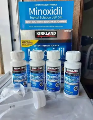 Minoxidil 5% Kirkland የፀጉር እድገት Hairgrow Anti Hairloss and Beard Gro