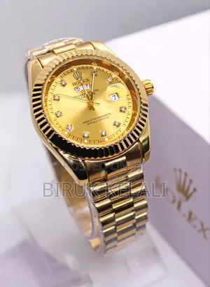 Premium RLX Day-Date Gold Men's Watch
Price :