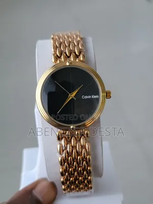 Calvin Klein Women's Watch With a Gold- Toned Stainless Steel Link