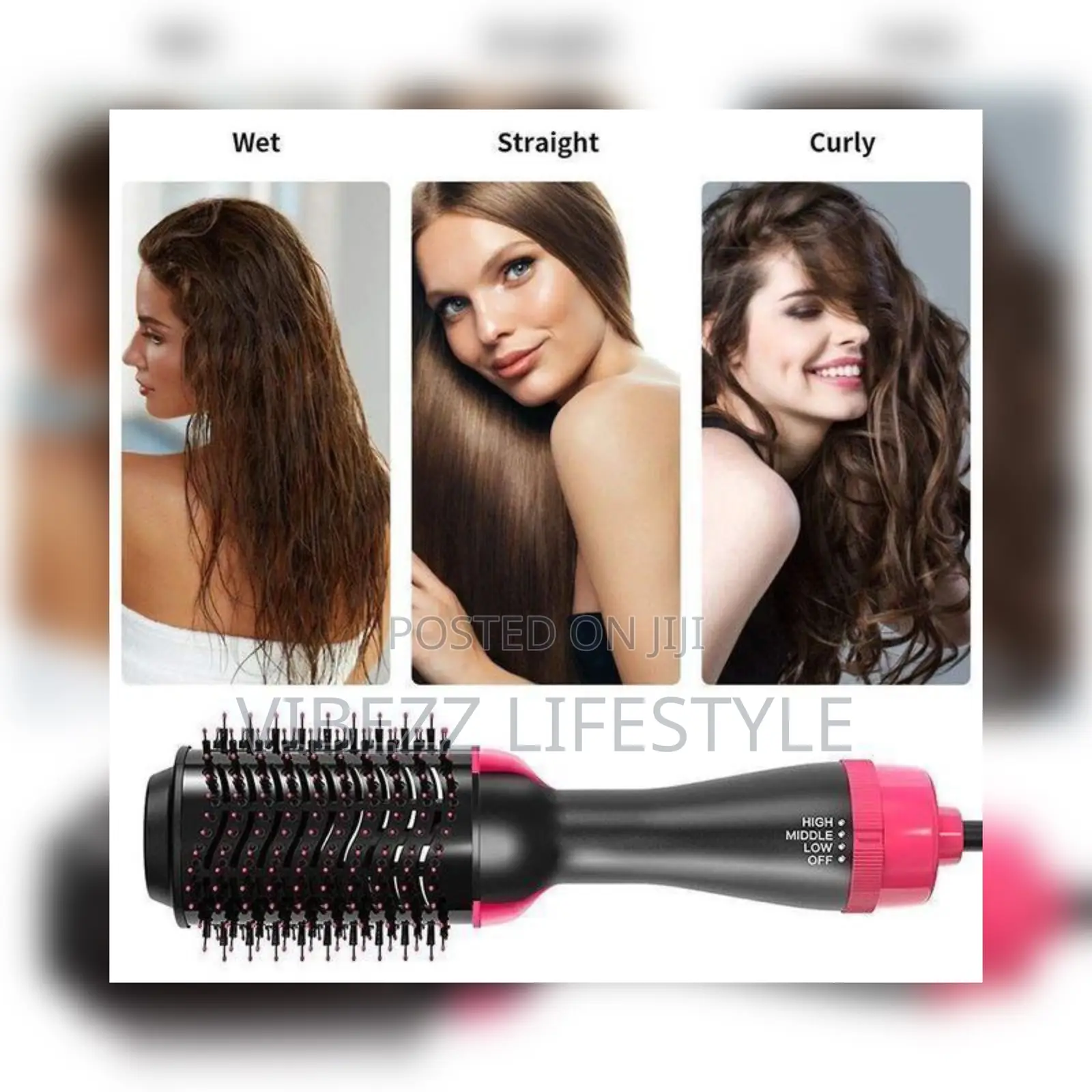 One-Step Hair Dryer Styler Volumizer - 3-in-1 Hot Air Brush