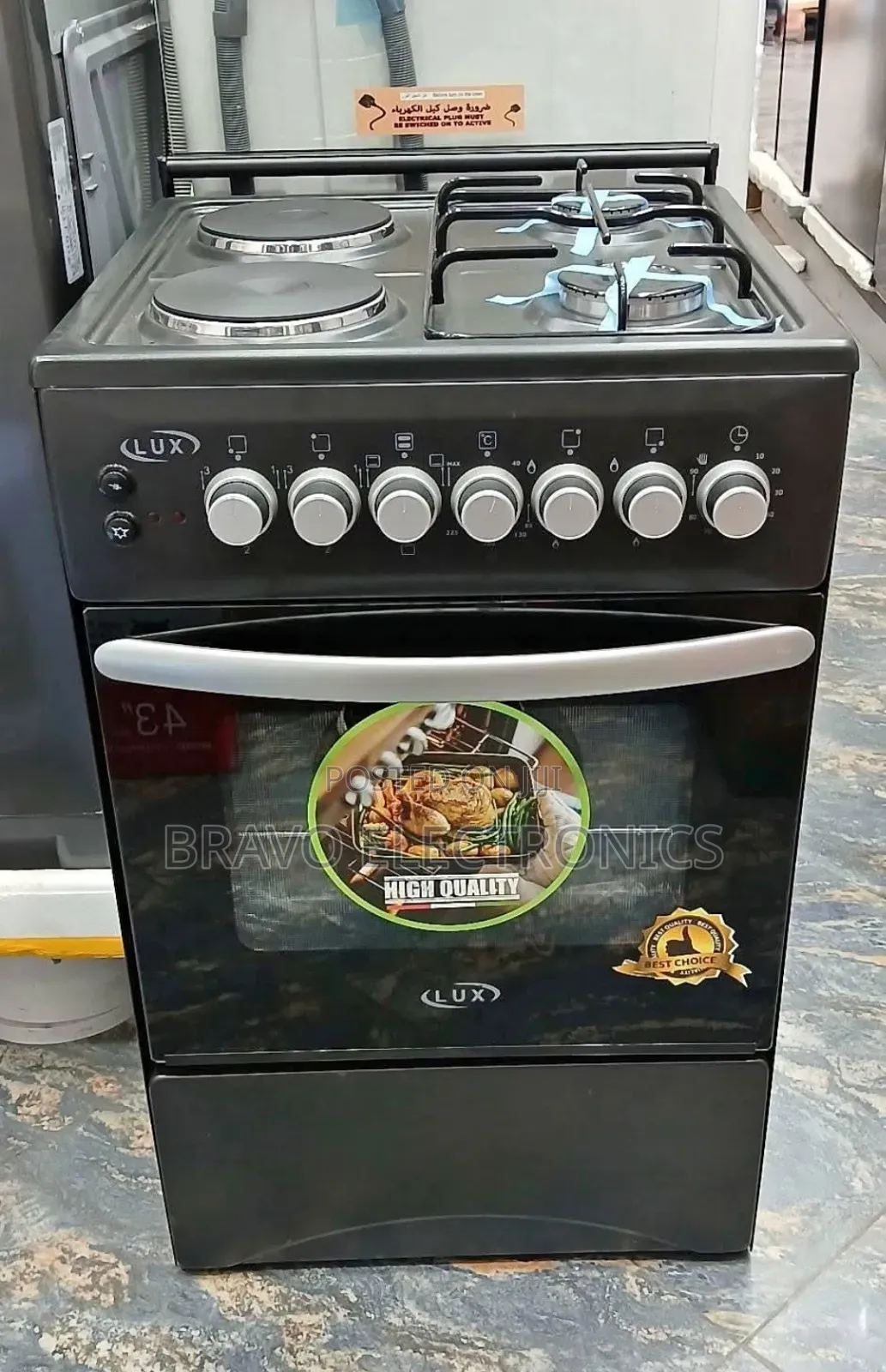  Lux 2 Gas + 2 Electric Oven –Made in Turkey, Built for Quality!