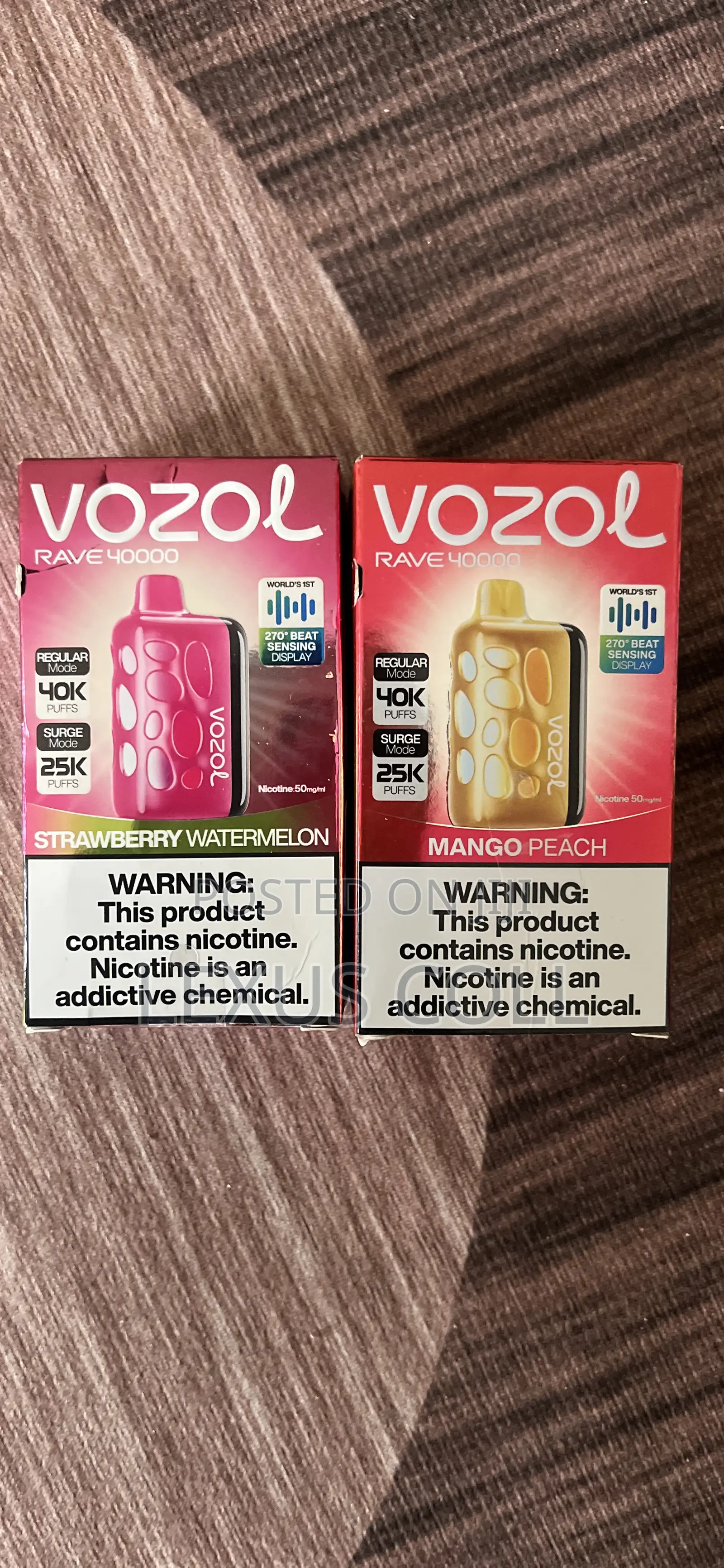 Hookah Vape 40,000 Puff Mango Peach Grape