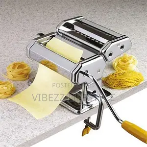 Stainless Steel Manual Pasta Maker - Fresh Noodle Spaghetti Machine