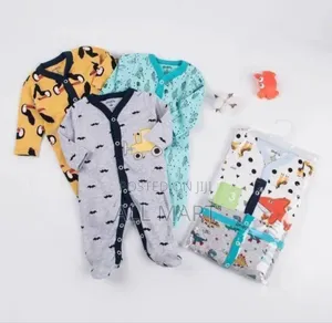 3piece Newborn Baby Foot Wrapped Jumpsuit