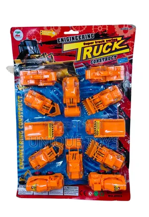 Early Engineering Vehicles Set – 12 PCS Die-Cast Trucks