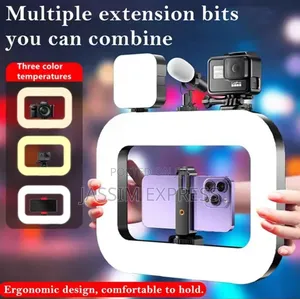 Battery ያለው RGB Led Ringlight ለስልክም ለካሜራም የሚሆን ከ2ሜትር Tripod