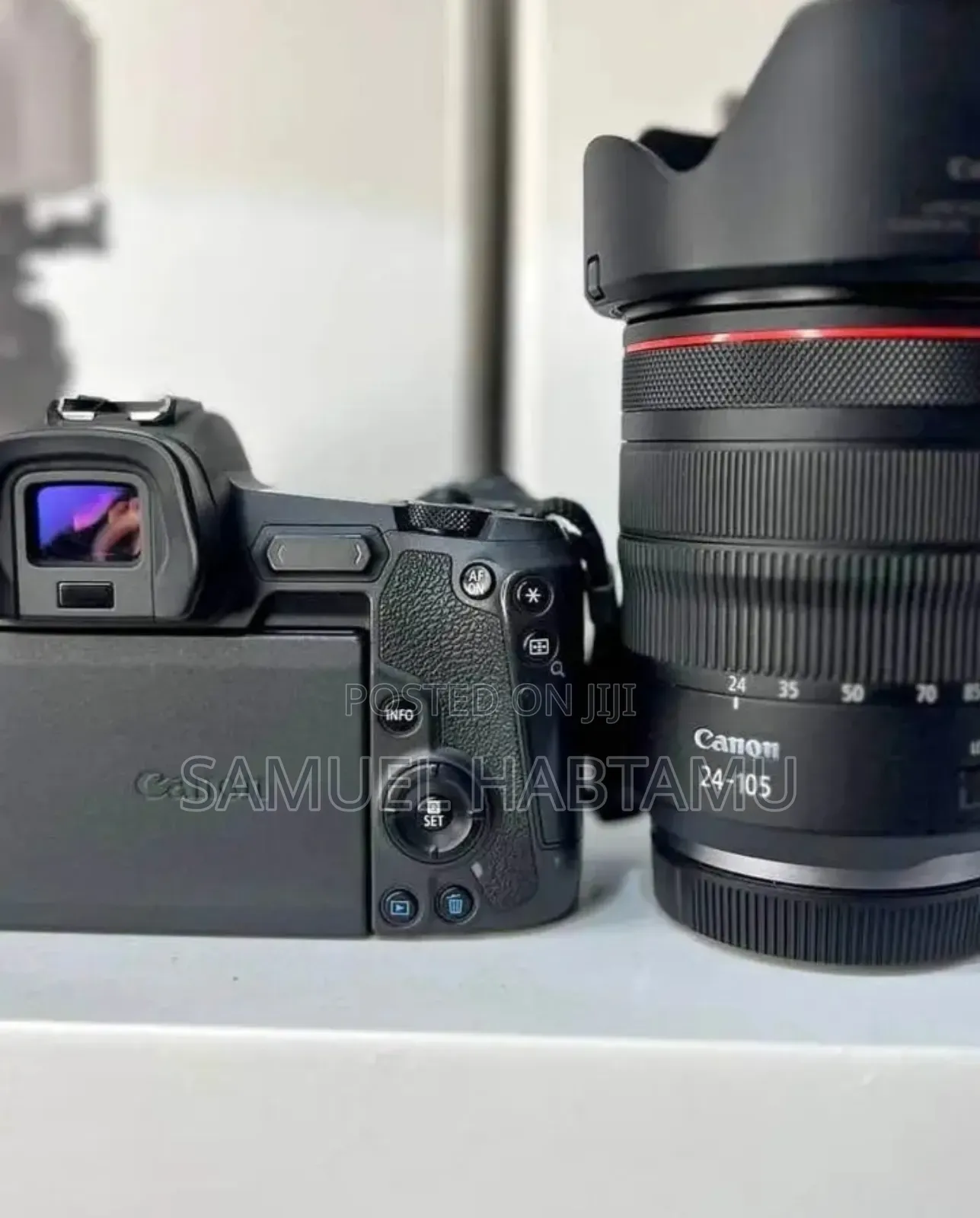 Canon R Camera With 24-105 Red Lens