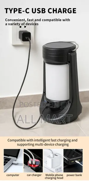 Flickering Solar Camping Light