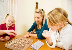 Wooden Sudoku Board Game With Drawer + 100 Puzzle Book