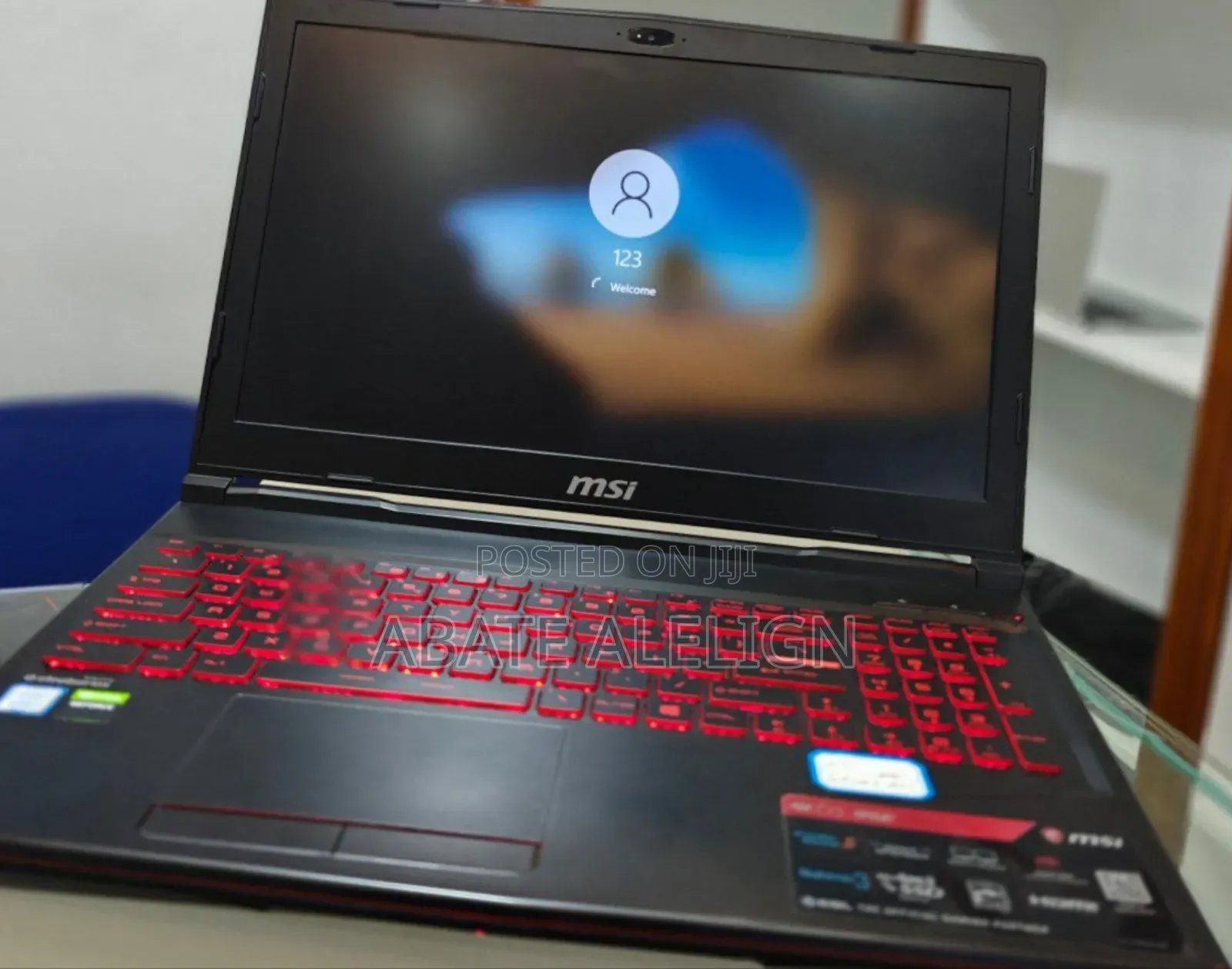 New Laptop MSI GL63 8RC 16GB Intel Core I7 HDD+SSD 1T