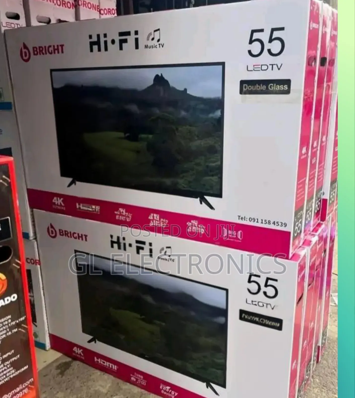 *Bright * TV 55 Inch