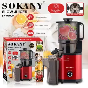 Sokany 800w Heavy Duty Slow Juicer - Sk-01009 - Brand New