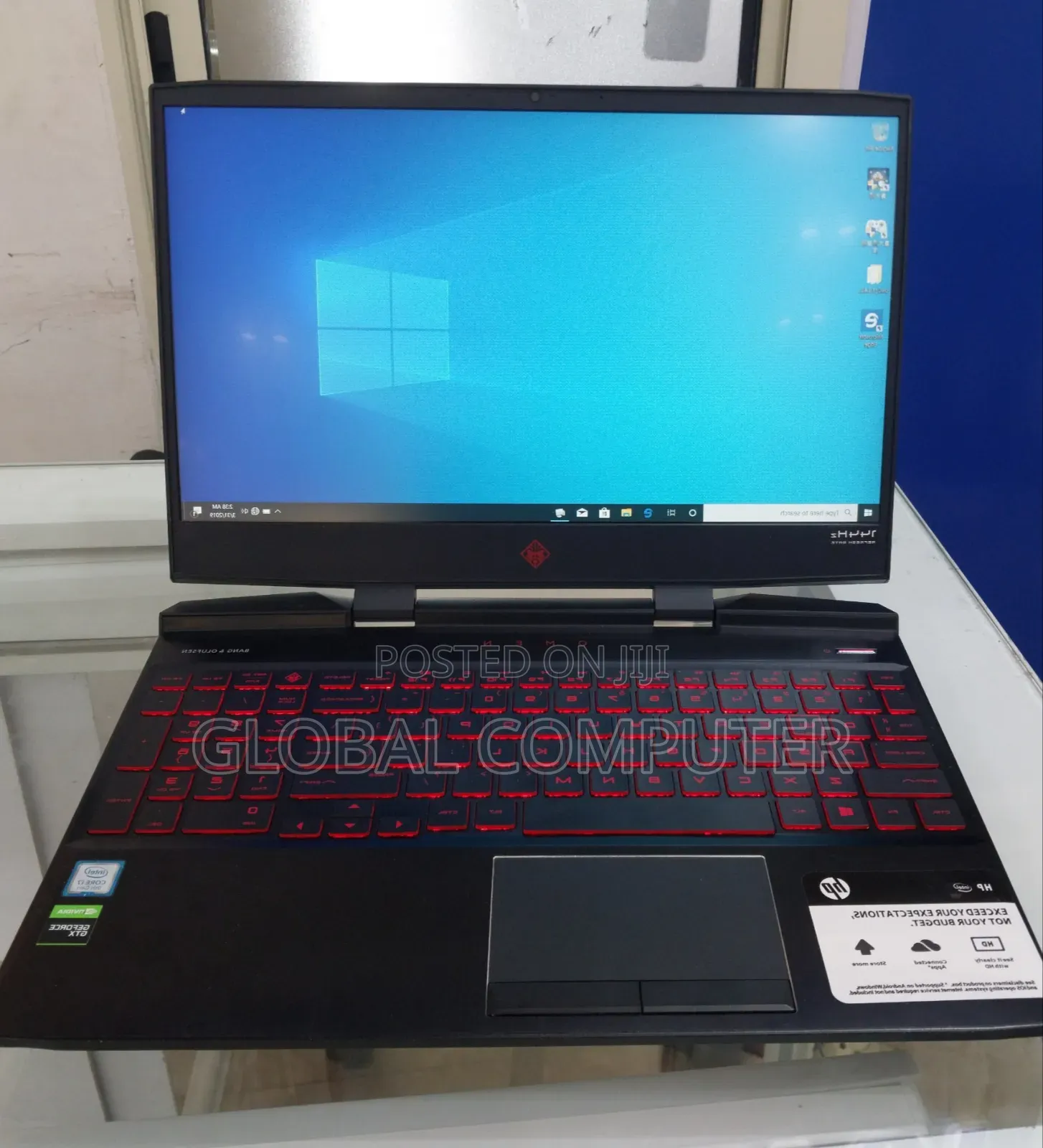New Laptop HP Omen 15-dh002nr 16GB Intel Core i7 SSD 512GB