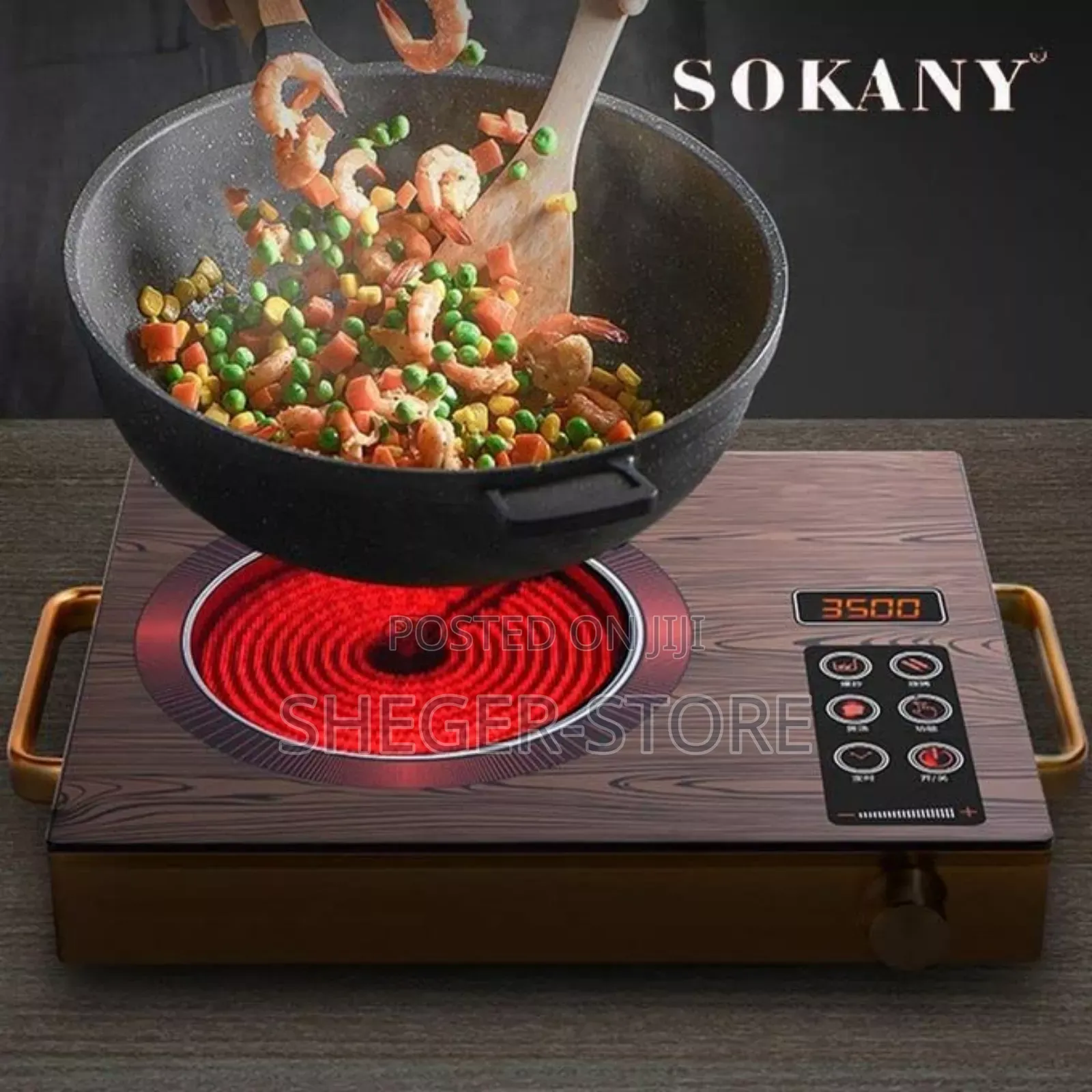 Sokany Cooking Stove
( በተች የሚሰራ ኦሪጅናል የሴራሚክ ምድጃ ) Timer የተገጠመለት