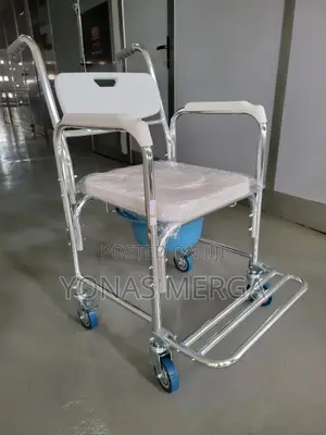 Toilet Rolling Transport Chair崩፭beside Commode Chair With Arms፥፦Pot