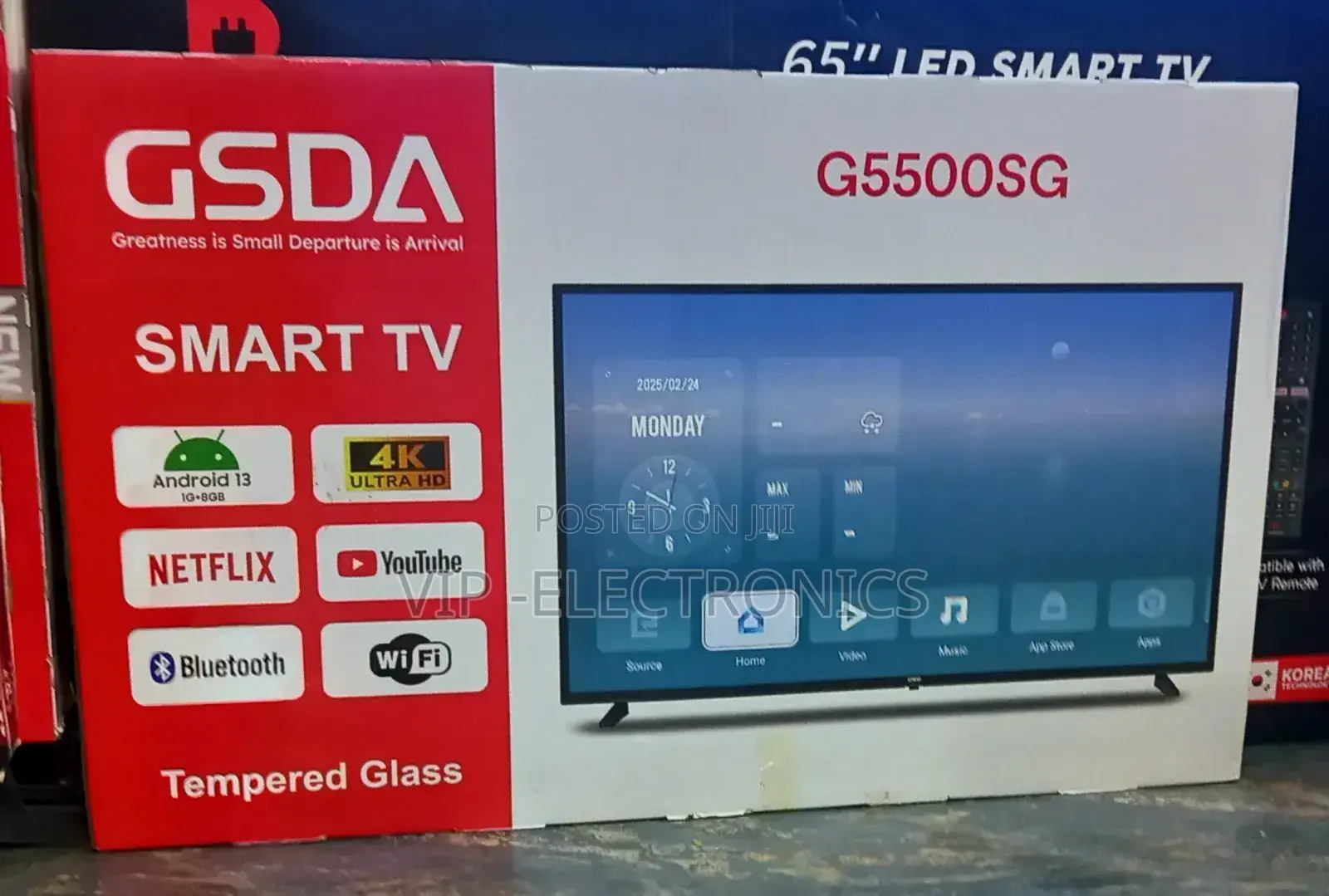 Gsda Tv 55 Inch Tv Smart Android New 2025 Model New Price