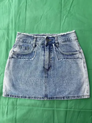 Jeans Mini-Skirt and NFL Crop Jersey