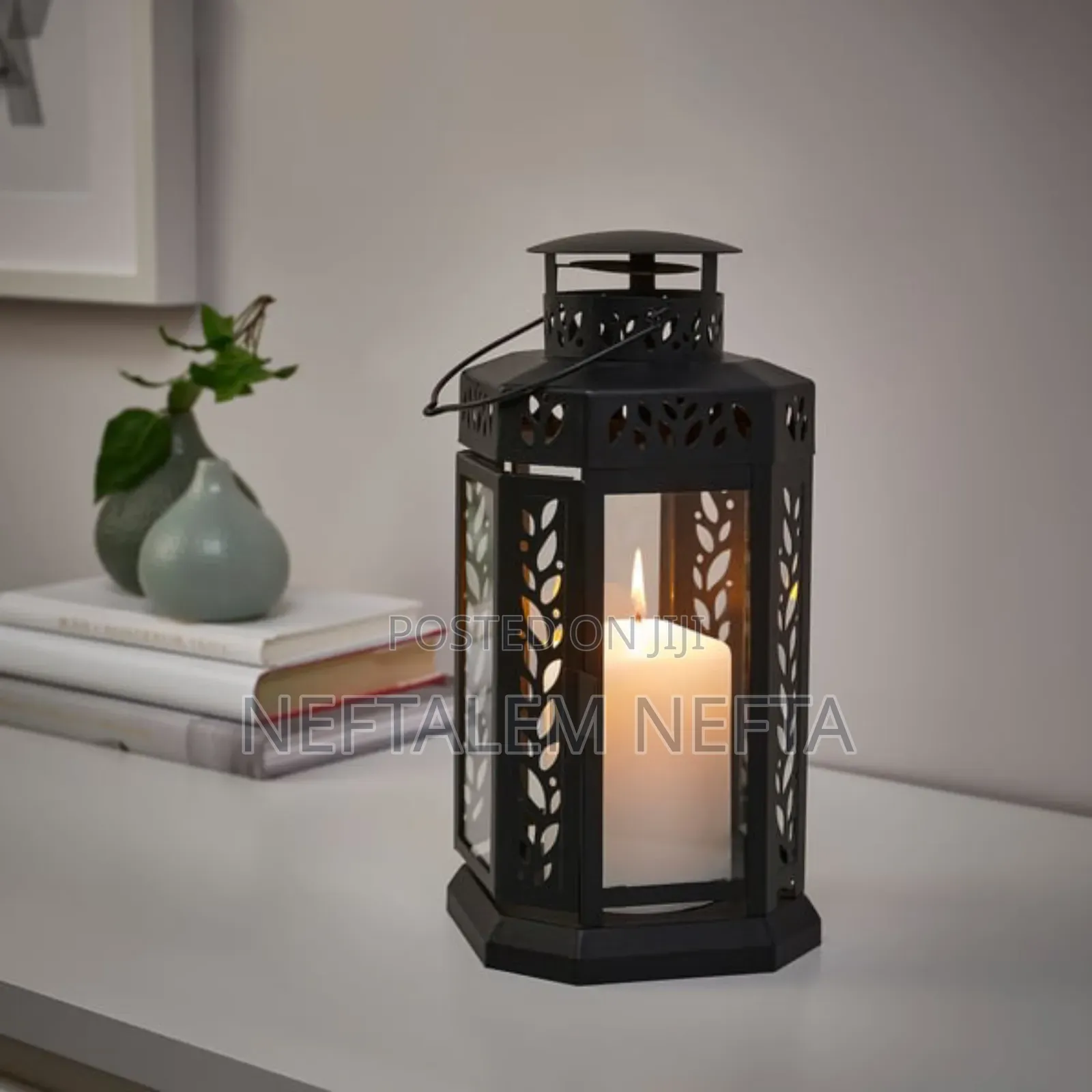 Lantern for Tealight in/Outdoor Black