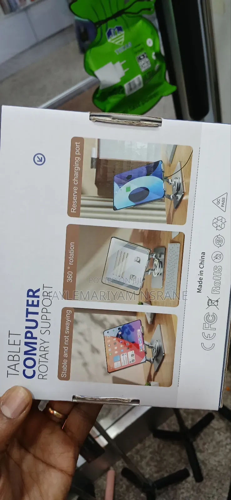 Tablet Computer Rotary Support