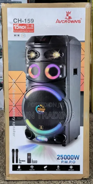 Avcrown 15" Rechargeable Party Speaker |