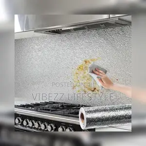Oil-Proof Waterproof Kitchen Wall Sticker – Aluminum Foil Roll