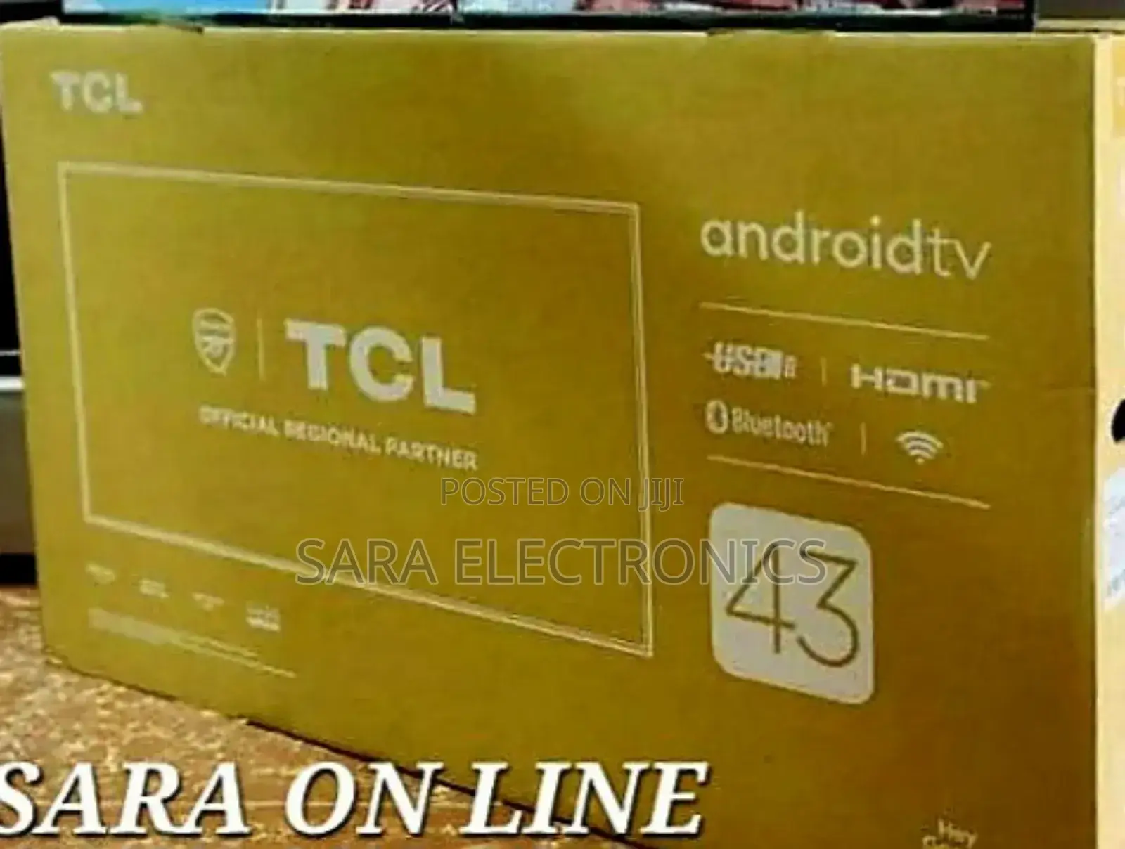 ◇Tcl 43" Uhd Android Tv ♡5_year Warranty ◇Free Delivery◇