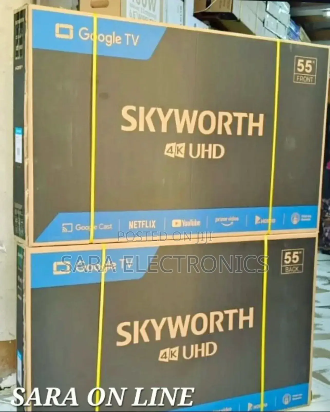 >>Sky Worth 55" Uhd Smart Tv ■New 2025 ■ 5year Warranty