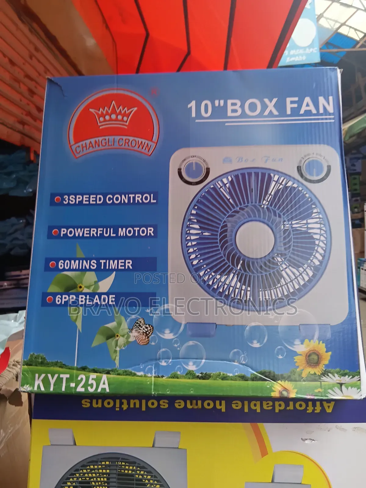  10” Box Fan With Timer — Cool Comfort, Smart Control! 