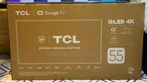•°Tcl 55" Google Qled Tv ●New Brand ●Free Delivery