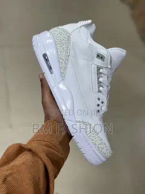 Jordan 3 White Men’S Quality Trendy Fashion Shoes