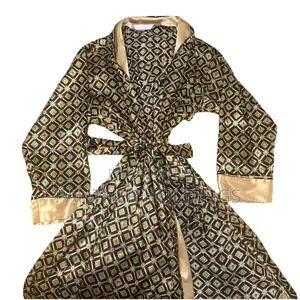 Gold Golden Silky Glam Robe