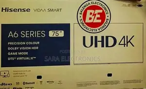 ■□Hisence 75" A6 Series Uhd Tv ◇■New 2025 ◇■ 5year Warranty