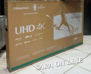 Hisence 55" A6 Series Uhd Smart Tv ##New Model Free Delivery