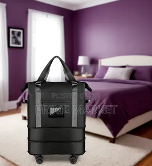 Foldable Travel Duffel With Wheels – Lightweight Expandable Carry-On