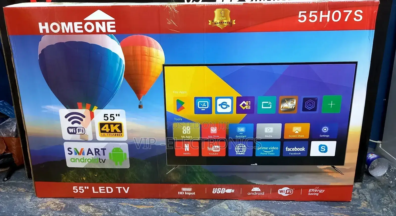 Homeone Tv 55 Inch Smart Android New 2025 Model New Perice 