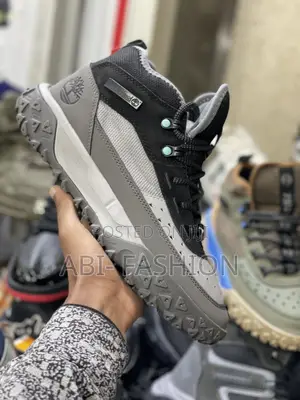 Grey Timberland Half Boots