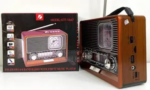 Portable Radio With Bluetooth Speaker Led Flashlight