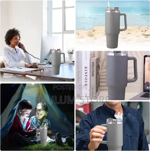 Double Layer Stainless Still Isolated Tumblers With Straw