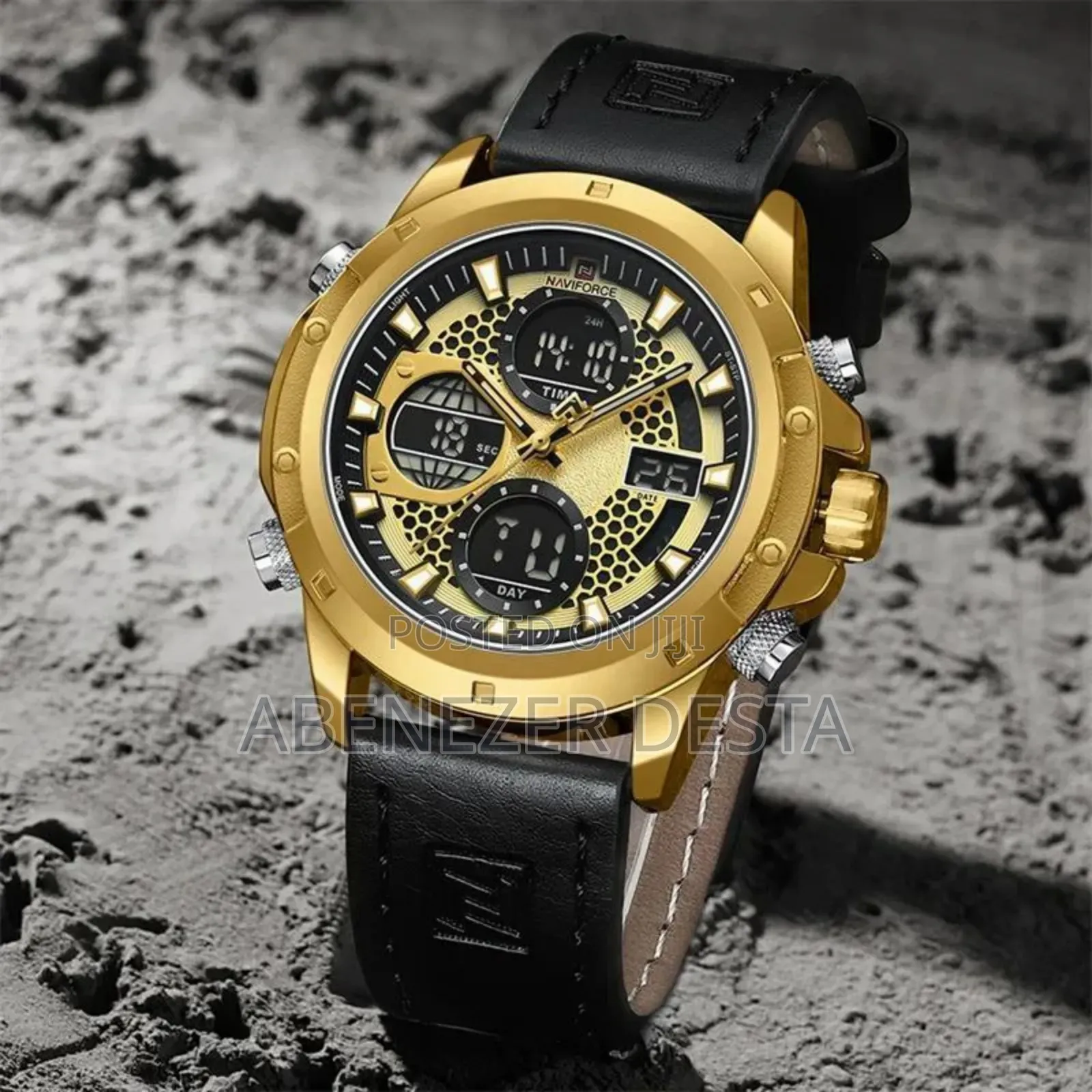 Naviforce Nf9225 Men's Watch With a Black Leather Strap