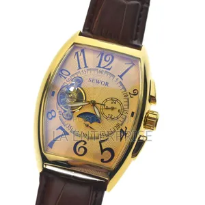 Sewor Leather Automatic Watch