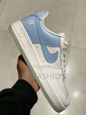 Air Force 1 White X Baby Blue Men’S Sneakers