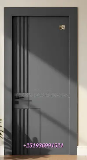 Crown Door Made of Natural Stone, Wooden Fiber Add Chem.