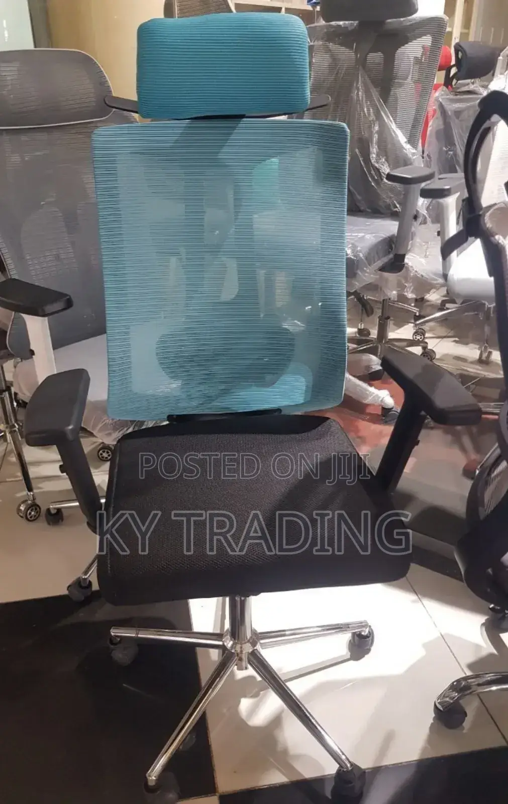Managerial Office Chair( Blue Color)
