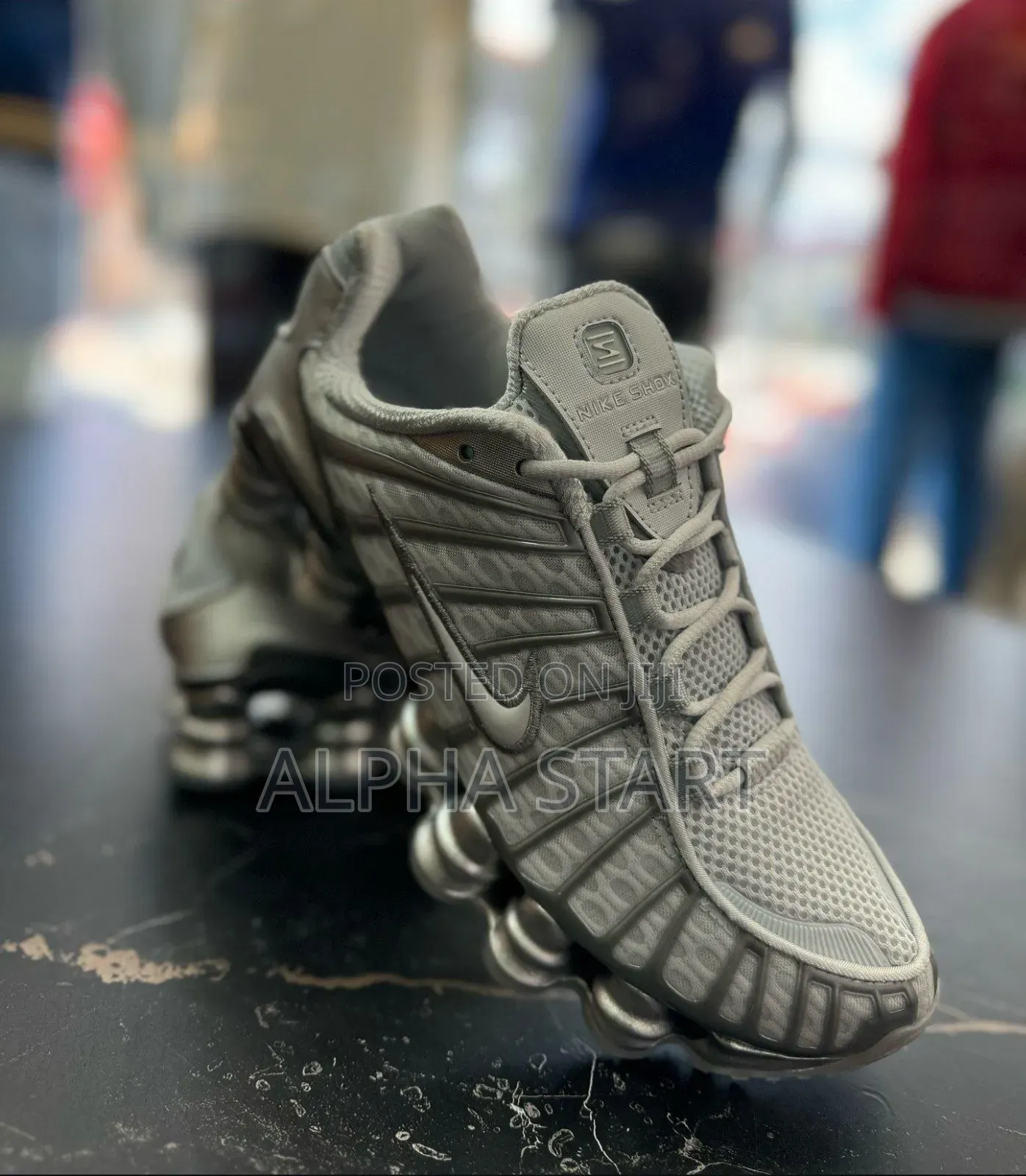 Nike Shox Gray High Master Quality Sneakers for Man's