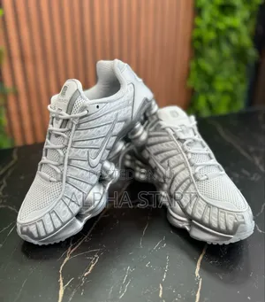 Nike Shox Gray High Master Quality Sneakers for Man's